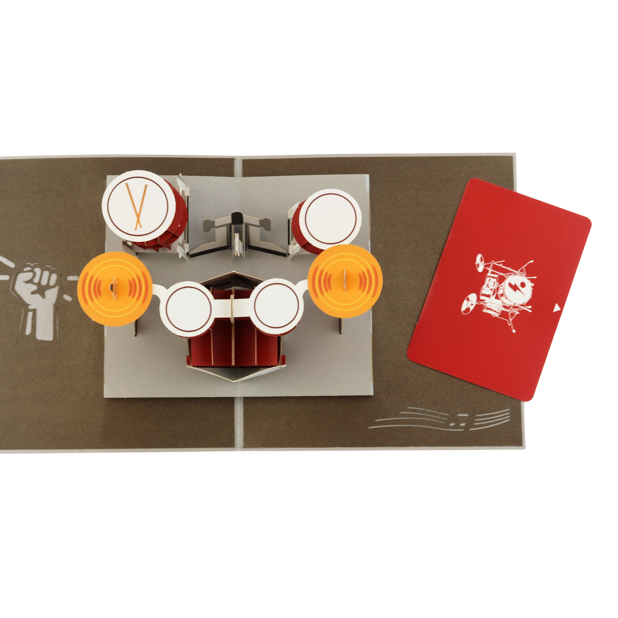 Pop-Up Karte Drums