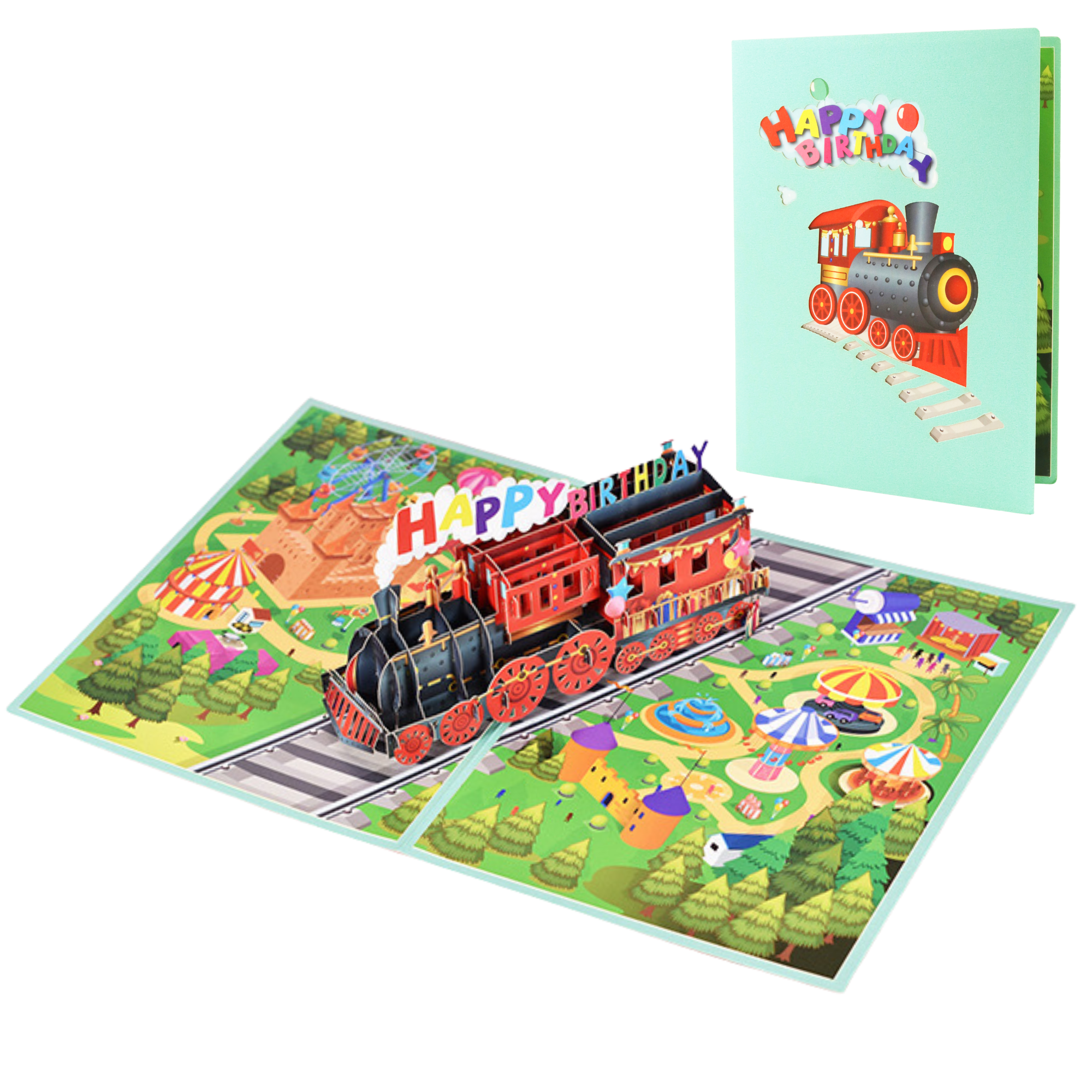 3D Happy-Birthday Zug