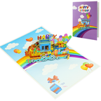 Pop-Up Karte Geburtstagszug