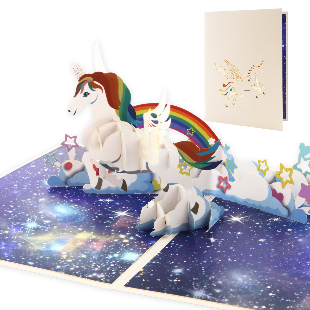 3D Pop-Up Karte Pegasus
