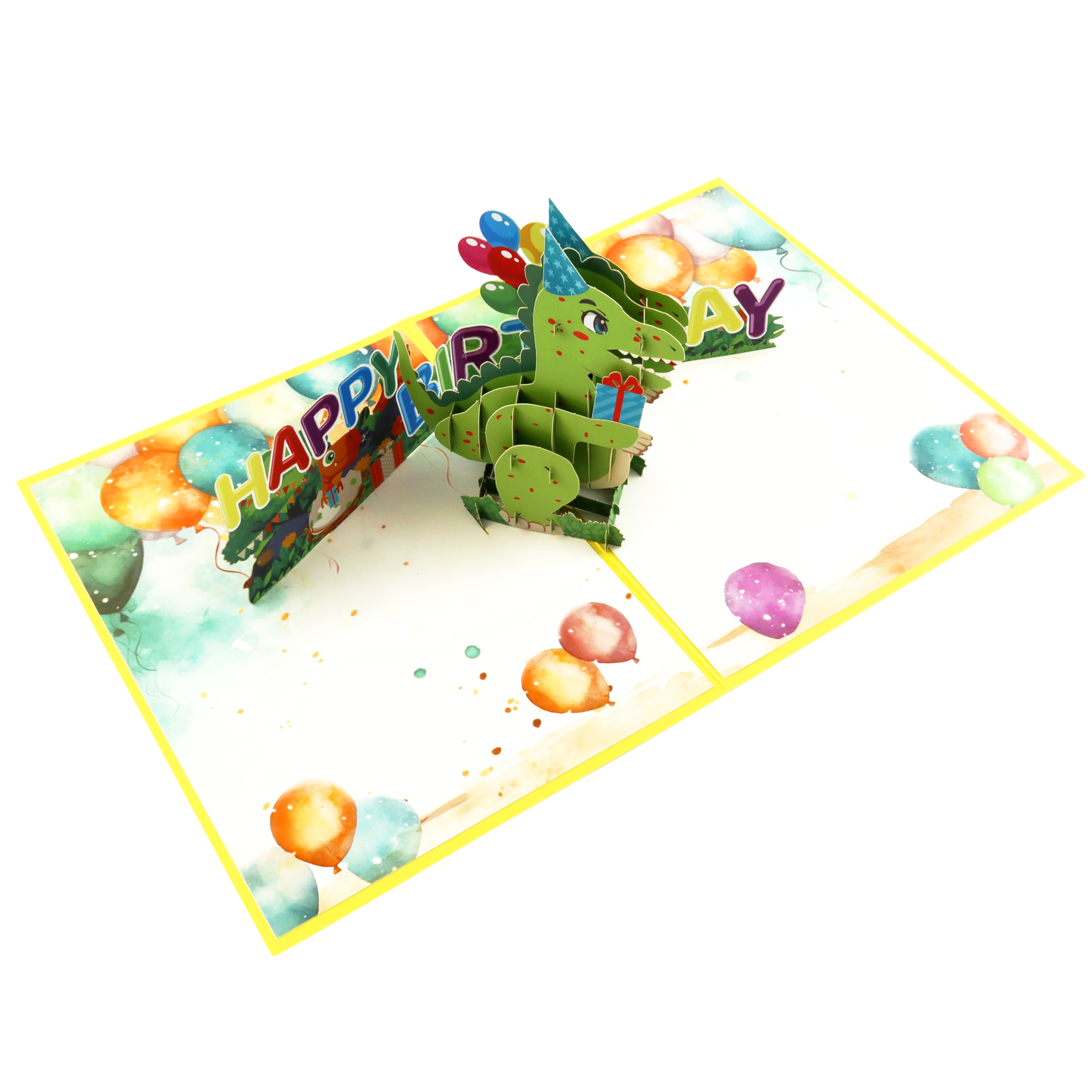3D Pop-Up Geburtstagskarte Dinosaurier