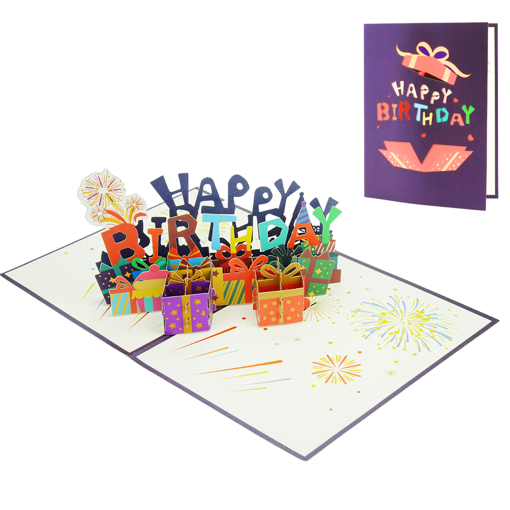 3D Pop-Up Karte Happy Birthday