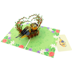 3D Pop-Up Karte Vögel
