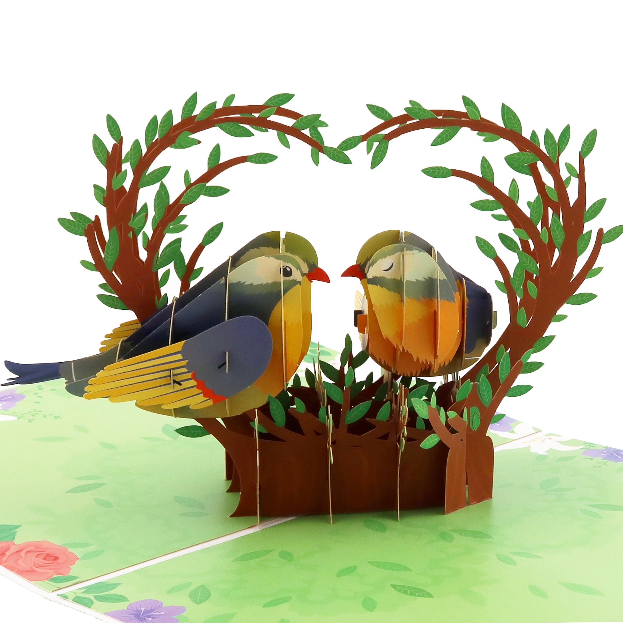 3D Pop-Up Karte Vögel