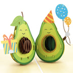 3D Pop-Up Karte Avocado