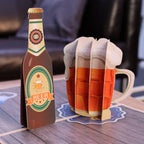 3D Pop-Up Karte Bier