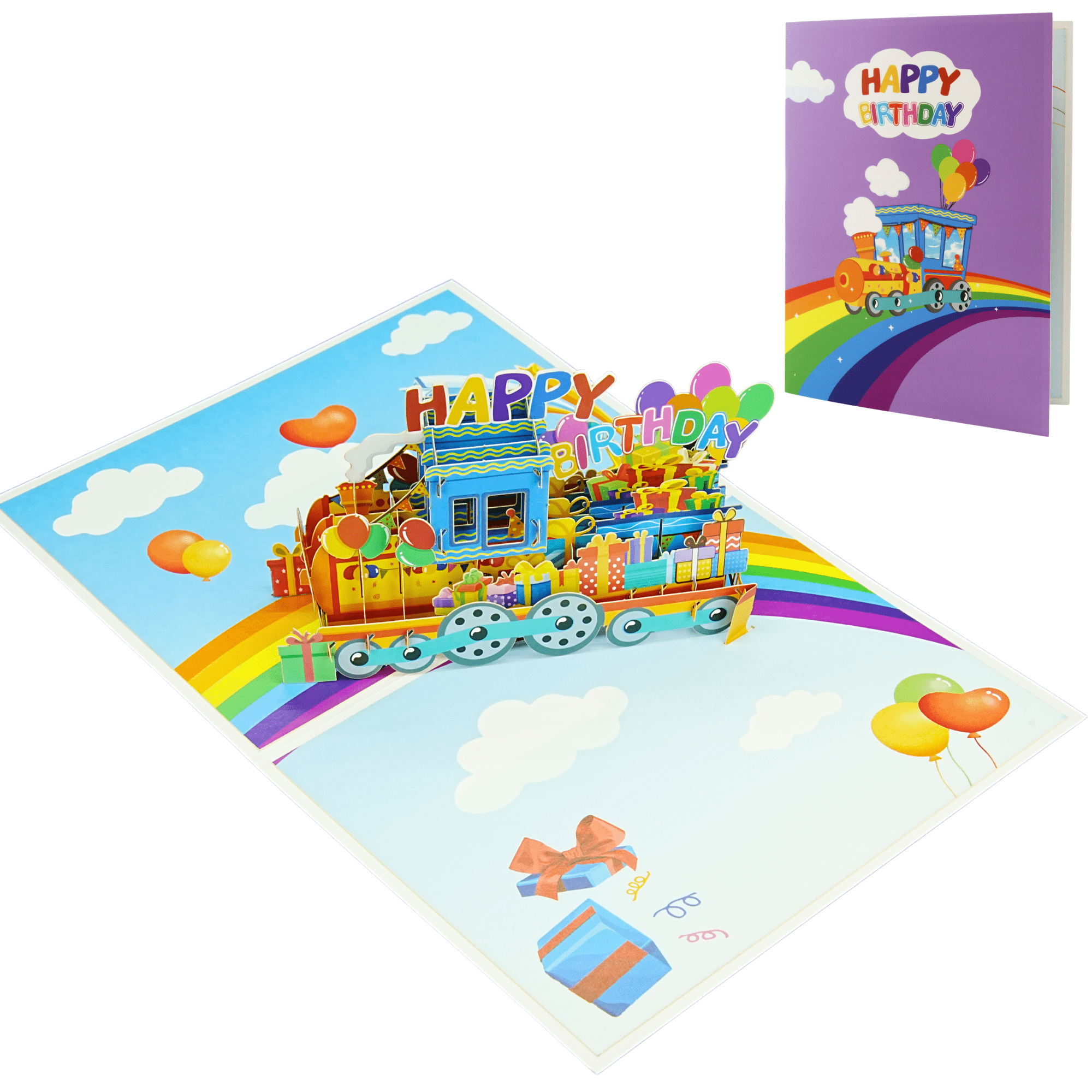 Pop - Up Karte Geburtstagszug - DORAFIORA