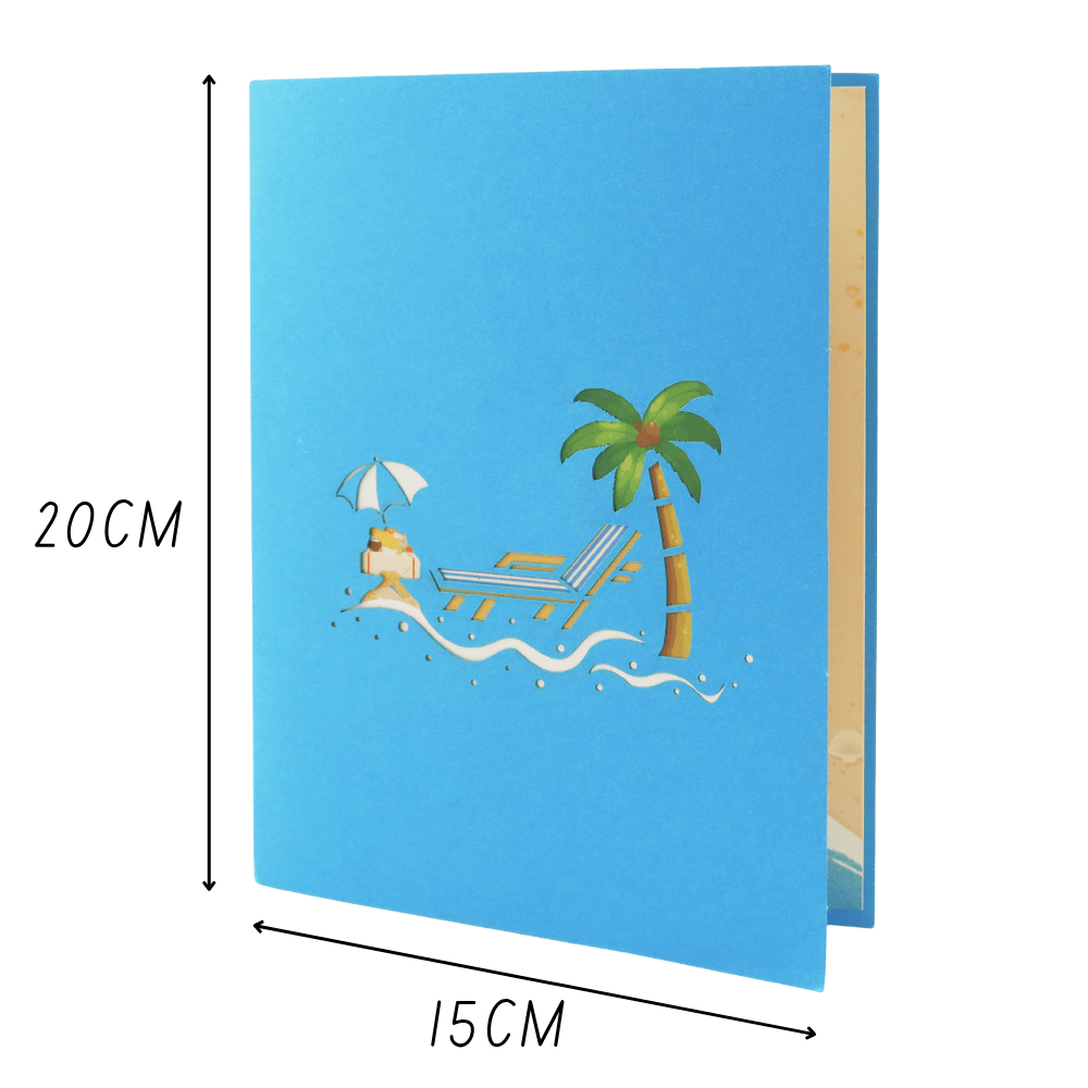 Pop - Up Karte Strand Szene - DORAFIORA